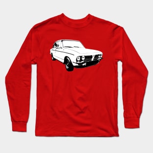 Triumph Dolomite Sprint 1970s British classic car monoblock black and white Long Sleeve T-Shirt